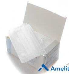 Маска медична тришарова SAFE+MASK Economy, біла (Medicom), 50 шт./пак.